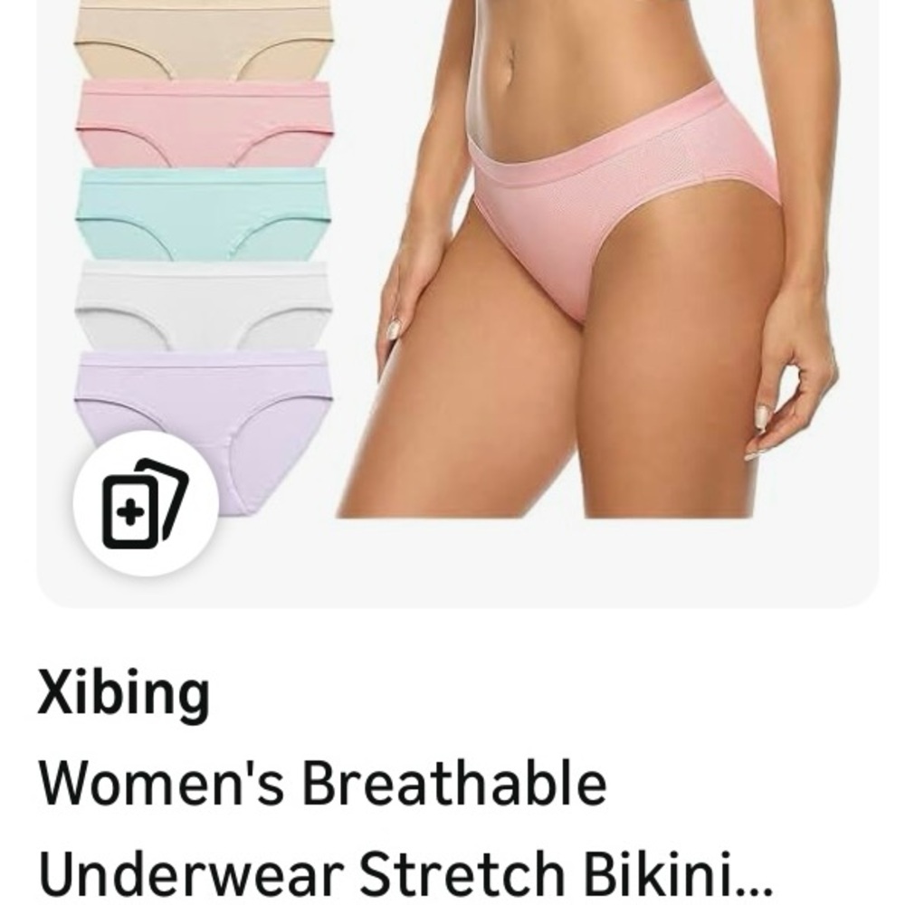 Women's Breathable Stretch Bikini Panties - medium